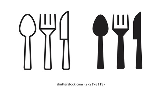 Icono de utensilios icono plano simple. Versión Liner - Vector de stock.