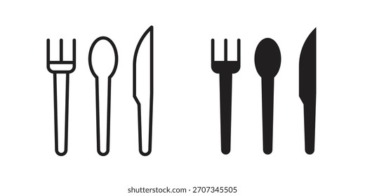 Utensils icon. flat and stroke style Collection. simple symbol