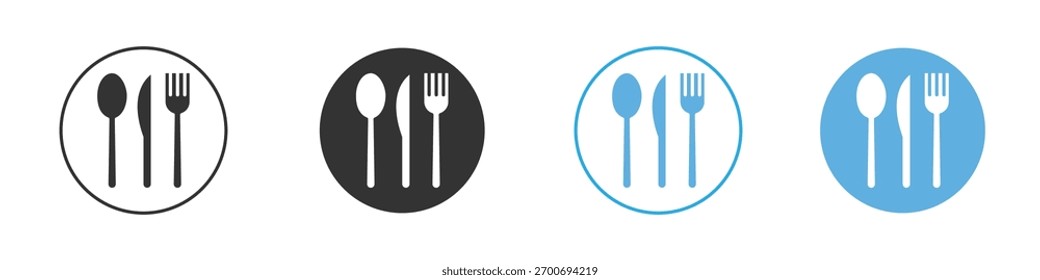 Utensils icon Logo Template Design set