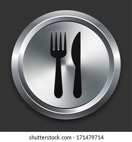 Icono de Utensils en la colección de botones metálicos