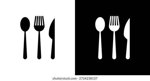 Concepto de Vector plano de iconos de utensilios. Ilustraciones en blanco y negro