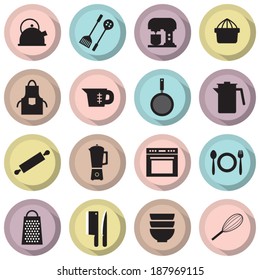 Utensils Icons set 16