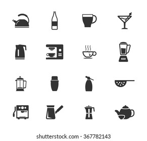 Utensils simple icons for web