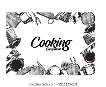 Utensils Stock Vector Set Illustration in White Background