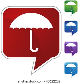 Utensils web button isolated on a background