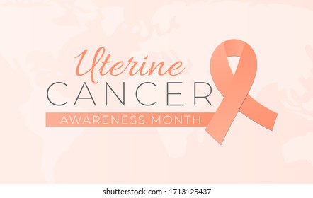 Uterine Cancer Awareness Month Background Illustration