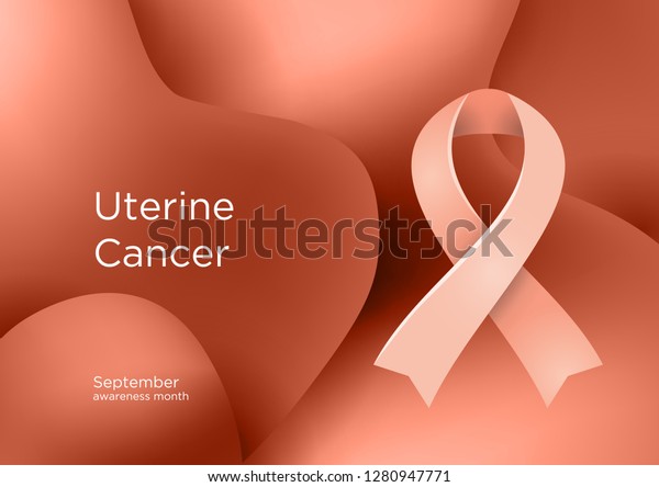uterine-cancer-awareness-month-september-endometrial-stock-vector