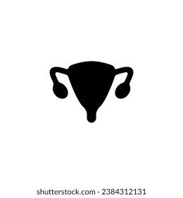 Icono de línea de concepto Uterus. Ilustración de elemento simple. Diseño de símbolos de esquema de concepto de usuario.