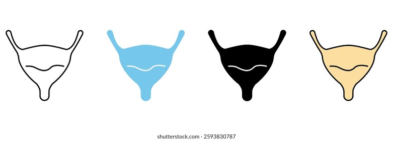 Uterus concept line icon. Simple element illustration.