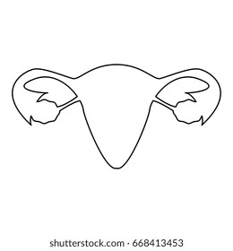 Uterus icon .