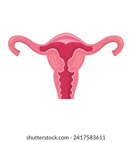 Uterus icon design illustration. Vector design