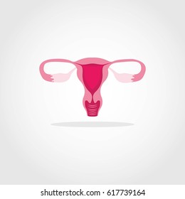 uterus icon design. vector illustration