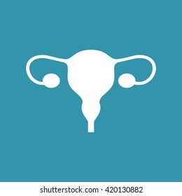 Uterus Icon. Eps-10.