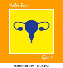Uterus Icon. Eps-10.