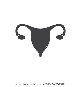 Uterus icon illustration flat design