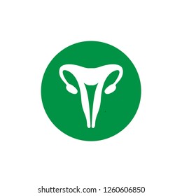 Uterus Icon. An Internal Organ Vector. Human Anatomy Illustration. 
Sign & Symbol for Medical Presentation.