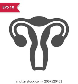 Uterus Icon. Professional, Pixel Perfect Icon, EPS 10 Format.