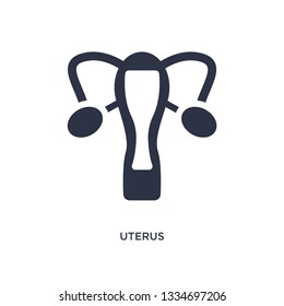 uterus icon. Simple element illustration from medical concept. uterus editable symbol design on white background. Can be use for web and mobile.