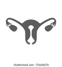 Uterus icon in trendy flat style isolated on white background. Symbol for your web site design, logo, app, UI. Vector illustration, EPS
