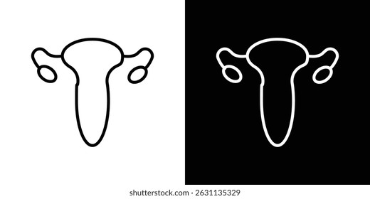 Uterus icon vector collection. vector sign illustration