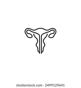 Uterus icon vector. EPS 10 editable vector