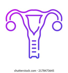 uterus Conceptos modernos diseño, ilustración vectorial