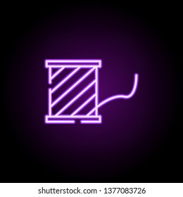 uterus neon icon. Elements of construction set. Simple icon for websites, web design, mobile app, info graphics