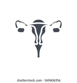 uterus silhouette icon