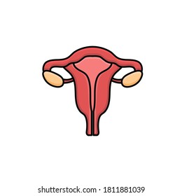 uterus vector design template illustration