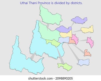 Uthai Thani Province is divided by districts.