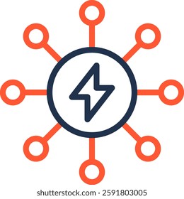 Utilities Icon Color Line Vector Illustration