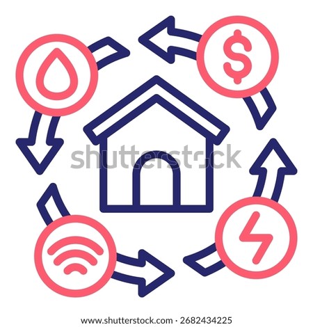 Utilities Icon Color Vector Illustration