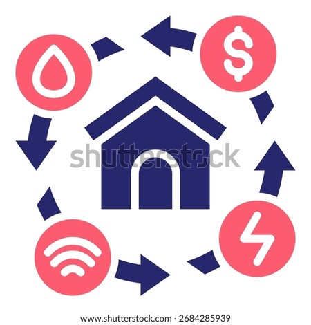Utilities Icon Fill Vector Illustration