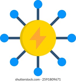 Utilities Icon Flat Vector Illustration