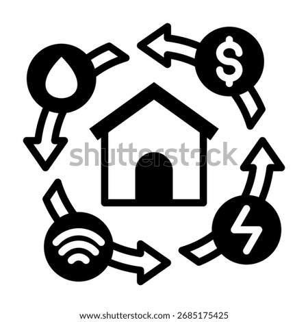 Utilities Icon Mixed Vector Illustration