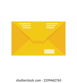 Utilities mail icon. Flat illustration of utilities mail vector icon isolated on white background