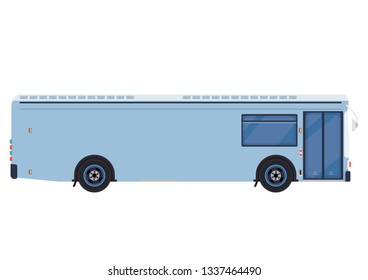 Utility bus, Vector urban bus. City transport.