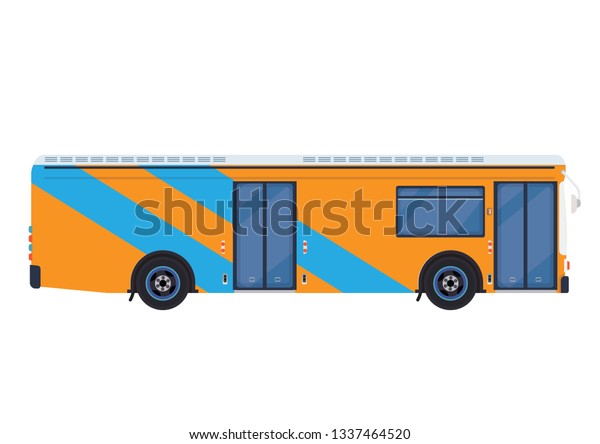Utility bus,\
Vector urban bus. City\
transport.