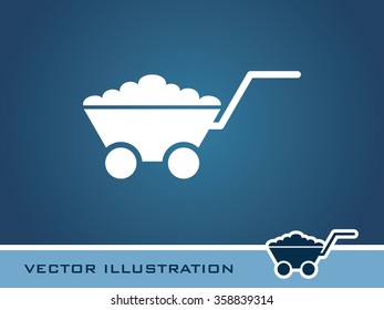 Utility Cart Icon. Eps-10.