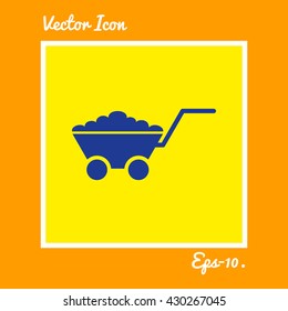 Utility Cart Icon. Eps-10.