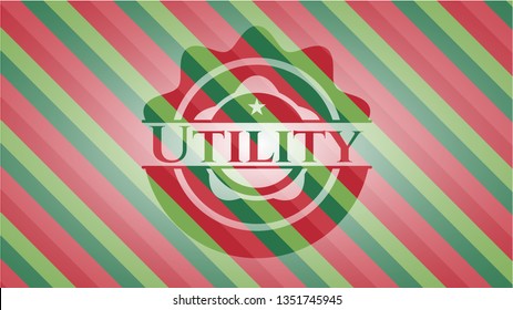 Utility christmas badge.