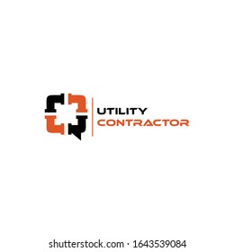 Utility Contractor Logo Simple And Company