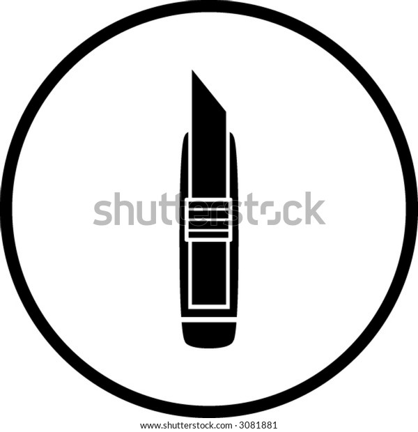 utility cutter knife\
symbol