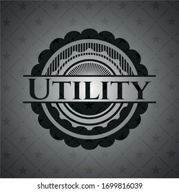 Tarjeta negra de utilidad. Ilustración vectorial. Detallado.