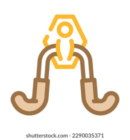 utility hook garage tool color icon vector. utility hook garage tool sign. isolated symbol illustration