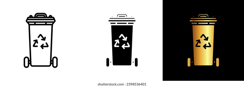 A utility icon representing a trash bin, epitomizing cleanliness, waste disposal, and an essential receptacle for maintaining a tidy and organized space.