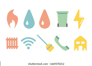 電気 ガス 水道 アイコン のイラスト素材 画像 ベクター画像 Shutterstock