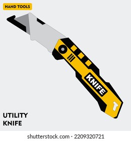 Utility Knife aka Cutter vector illustration