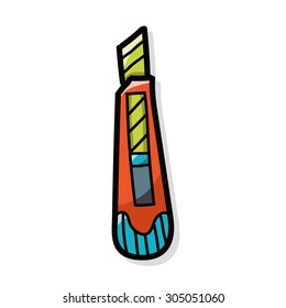utility knife color doodle