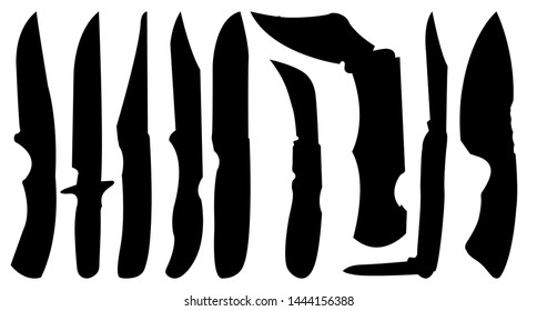 Utility Knife Cutter Vector Illustration Silhouette